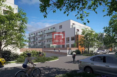 Prodej novostavby bytu F1.102 – 2+kk 48,6 m² s terasou 27,4 m², Olomouc, Byty Na Šibeníku II.etapa
